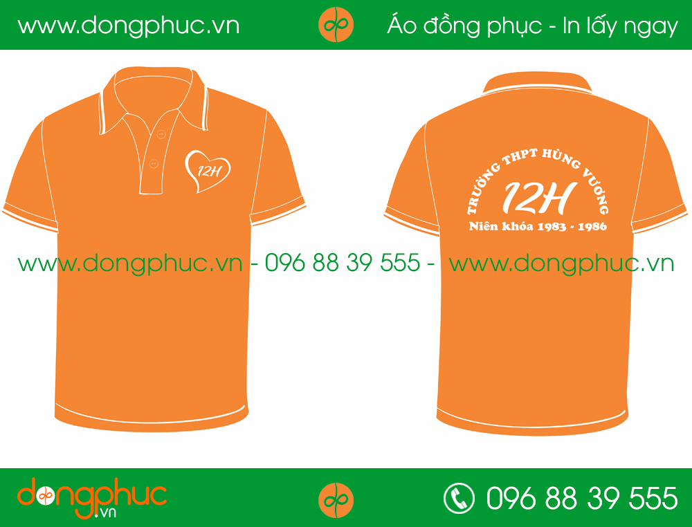 Áo phông đồng phục Lớp 12H 